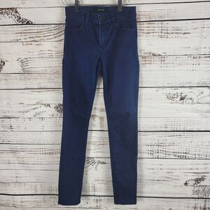 J Brand Jeans 25 Womens Skinny Leg Mid Rise Dark Wash Denim